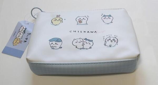 処分値 ちいかわ フラットポーチ(チェック) カミオジャパン2800円を2370円