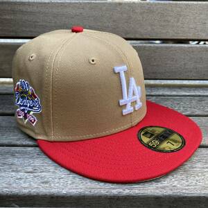 USA限定 【7.3/8】 NEWERA ニューエラ LA Dodgers ロサンゼルス ドジャース 100周年記念パッチ MLB クーパーズタウン仕様 59FIFTY (15-25)