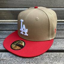 USA限定 【7】 NEWERA ニューエラ LA Dodgers ロサンゼルス ドジャース 100周年記念パッチ MLB クーパーズタウン仕様 59FIFTY (15-25)_画像5