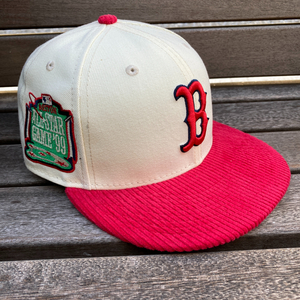 USA正規品 【7.1/8】 Newera ニューエラ BOS Redsox ボストン レッドソックス 99オールスターゲーム限定 コーデュロイ 赤 59FIFTY (4-10)