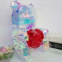 1円～ 売り切り マジックカラーベアライト LED ムードライト 照明 オブジェ おし ゃれ 室内インテリア 40cm クリスマス LEDライト PK-01M_画像7