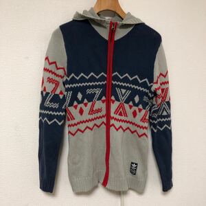 アディダスオリジナルスadidas originalsノルディック柄ニット　パーカーJ L