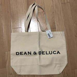 新品USA製DEAN&DELUCA ディーン&デルーカ キャンバスラージ　トートバッグ