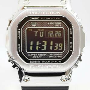 Y6019#◆未使用品◆CASIO カシオ G-SHOCK 5000 SERIES タフソーラー電波時計 フルメタル GMW-B5000-1JF モバイルリンク機能付の画像2