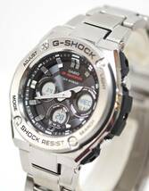 ◎Y5981#◆中古美品◆CASIO カシオ G-SHOCK G-STEEL タフソーラー 腕時計 GST-S310D-1ADR_画像3