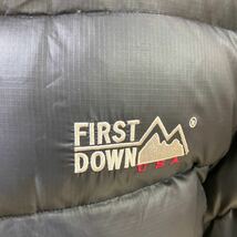 【FIRST DOWN ジャケット】黒 リバーシブル 古着【A9-4】1201_画像2