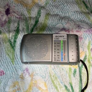 【SONY AM/FMラジオ 電子機器】ソニー ポータブルラジオ 中古品【B7-3②】1206