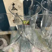 【HOYA クリスタルグラス 酒器】ビールグラス 5個セット ガラス製【B7-3②】1206_画像5