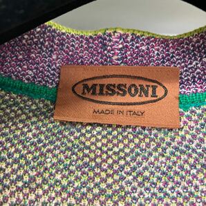 【MISSONI フラワー柄 カーディガン】長袖 衣類 イタリア製【B6-2④】1220の画像2