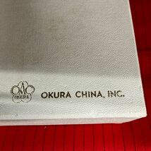 【OKURA CHINA 銘々皿 】ブルーローズ 大倉陶器 箱付【B8-4③】1222_画像4