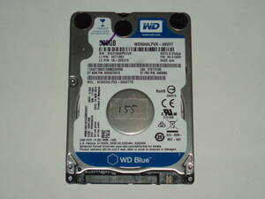 中古2.5SATA3 HDD　WESTERNDIGITAL WD5000LPVX-08V0TT5 500GB　No155