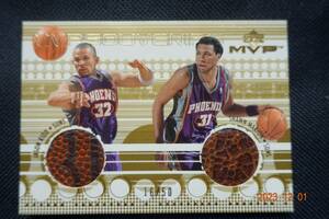 Jason Kidd/Shawn Marion 2001-02 Upper Deck MVP Souvenirs Combos #16/50