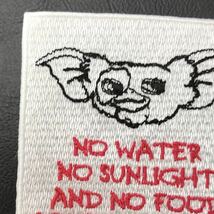 GREMLINS グレムリン 「3つの約束」 アイロンワッペン 赤 58×58mm - ファンタジー ホラー スピルバーグsonntagpatches -定形郵便送料無料-_画像3