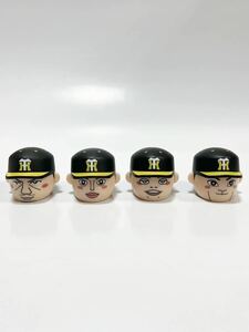 ■新品■阪神タイガース■ペットボトルキャップマスコット■4個セット■阪神タイガースグッズ■鳥谷敬■上本博紀■髙山俊■能見篤史■