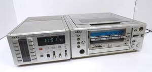【よろづ屋】赤井電機 AKAI VU-7350UJ VP-7350U TVチューナーアダプター VHS ポータブルビデオレコーダー レトロ家電 ジャンク(M1201-100)