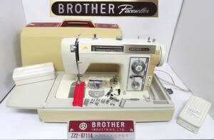 【よろづ屋】ブラザー ミシン BROTHER ZZ2-B711A Pacesetter ペースセッター フットコントローラーあり ハンドクラフト(M1211-140)