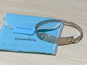 【11540】Tiffany& Co. ティファニー SV925 2003 刻印 バングル ブレスレット アクセサリー 約18.1ｇ ヴィンテージ☆彡