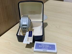 53☆未使用 デッドストック★SEIKO Talking Voice Watch QZ A860-4001 セイコー 音声デジタルウォッチ メンズ 箱/腕時計 不動 ヴィンテージ