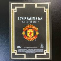 2021-22 Topps Deco UEFA Edwin Van Der Sar Legends Black Auto /99 Manchester United 直筆サインカード ファン・デル・サール_画像2