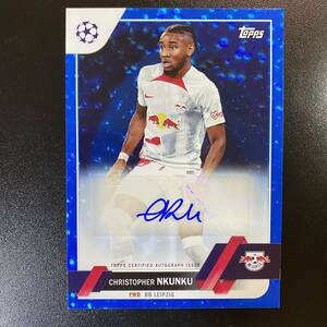 2022-23 Topps UCC Auto Refractor Christopher Nkunku RBライプツィヒ クリストファー・エンクンク 直筆サインカード /99