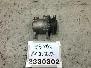 ミラアヴィ L250S エアコンコンプレッサー DENSO L T17 88310-97207 C-3 011741