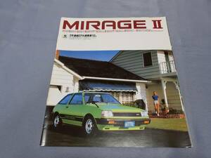  Mitsubishi Mirage (1982 year 1 month ) catalog..