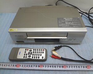 Kめや2033 中古 DXアンテナ VH-M330E2 VHSビデオデッキ ビデオテープ リモコン ケーブル付 映像機器 電化製品 家電
