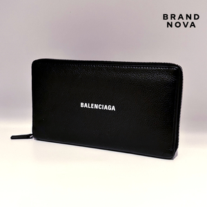 BALENCIAGA Balenciaga Every tei round Zip long wallet 100