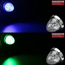 10連 LED バスマーカー ランプ アンバーレンズ アンバー発光 クリスタルリフレクター入り トラック サイドマーカーに F-223_画像5