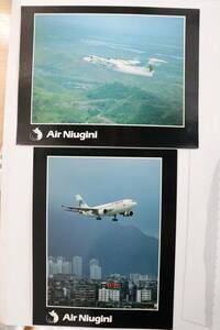 ニューギニア航空　航空会社発行　絵葉書　Air　Niugini A310 DHC 7　2枚セット　Airline issued postcard　ポストカード