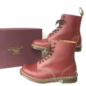 超美品 Ｄｒ．Ｍａｒｔｅｎｓ ドクターマーチン ２８ｃｍ相当 １４６０ １２３０８６０１ ８ホールブーツ イングランド 赤 靴/266