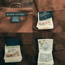 ＲＡＬＰＨ ＬＡＵＲＥＮ ヴィンテージ アウター 羊革 ラルフローレン ライダースジャケット ブラウン系 レザー 洋品婦人服/269_画像3