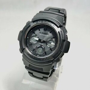 可動品 Ｇ－ＳＨＯＣＫ ＣＡＳＩＯ カシオ ジーショック 黒 ＡＷＧ－Ｍ１００ＳＢＢ アナデジ マルチバンド タフソーラー 時計/218