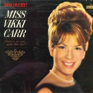 ★米オリジナル！LP「ヴィッキー・カー MISS VIKKI CARR DISCOVERY!」1964年 DAVE PELL デイヴ・ペルによるプロデュース！