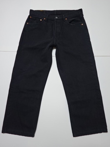 ●リーバイス LEVIS ボトム W34 黒 ボタンフライ●1230●