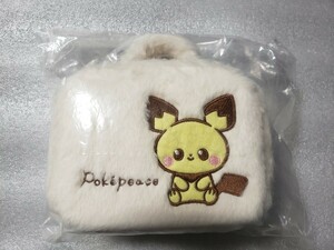 ポケモン 新品 フェイクファーポーチ ピカチュウ ナチュラル(オフホワイト系) GU pokemon ポケットモンスター ミニバッグ 送料無料　