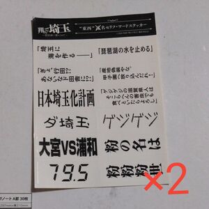 翔んで埼玉　東西迷セリフ　ワールドステッカー