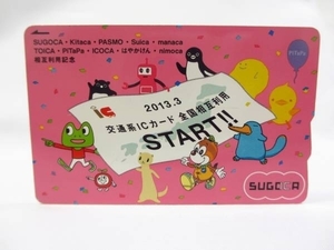 新品　未使用　台紙あり　福岡★全国相互利用記念 SUGOCA　ICカード　台紙つき