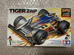 【未使用】タミヤ スーパーミニ四駆 No.12[19512 タイガーザップ] 田宮模型 TAMIYA プラモデル キット mini4wd 当時物