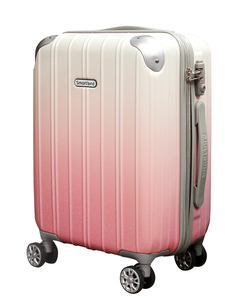 1円スタート（B-717）5035-S-Pink/新品未使用 機内持込サイズ 1~2泊用 超軽量ファスナーアウトレット スーツケース キャリーバッグ 訳アリ
