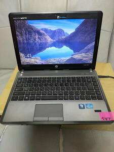 送料無料　NO.547　 HP ProBook 4340s　Windows10 64bit Core i5-3210M@ 2.50GHz /DVD-ROM/ＲＯＭ8G/HDD320G/13incW