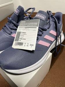 * Adidas adidas F36541 lady's 24.5cm FALCONRUN K shoes *