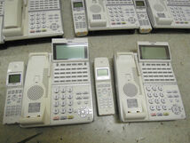 3020) NEC DT400 Series DTZ-24BT-3D(WH) TEL 24ボタン カールコードレス電話機 6台セット まとめ売り_画像4
