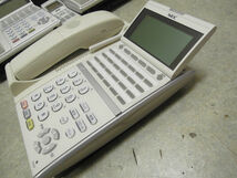 3020) NEC DT400 Series DTZ-24BT-3D(WH) TEL 24ボタン カールコードレス電話機 6台セット まとめ売り_画像5