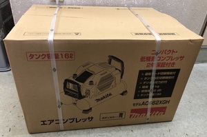 3033) 新品未開封 makita マキタ エアコンプレッサ AC462XGH ブルー 青 タンク容量16