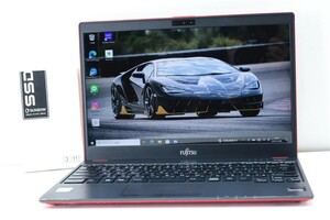 美品★タッチパネル 第7世代 Corei5+SSD256G メモリ8G LIFEBOOK U938S 13.3型FHD液晶 i5 7300U WIFI タイプC ノートパソコン Windows10 11