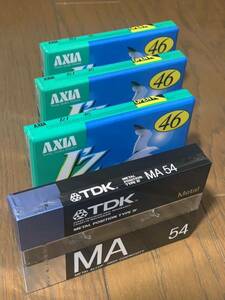 TDKメタルカセットテープ MA 1本ノーマルポジション AXIA3本