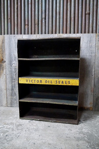  Vintage VICTOROILSEALS display rack [ogrs-43] inspection America /USA/.. Novelty /1950~60 period the first period about /MOTOR/ garage /JUNK miscellaneous goods 