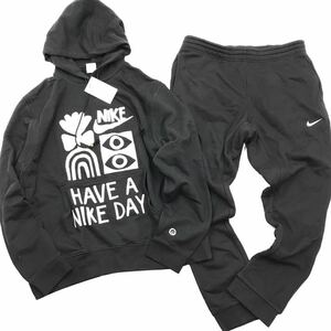 Nike Men's French Terry Pullover Hoodie, Sportswear DQ4172010 スウェットパンツ 裏起毛 905236-010上下セット2XL