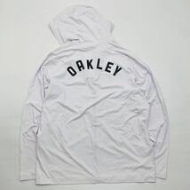 OAKLEY RUSH HOODY パーカー ジップアップ 482341JP 白 XL USサイズ爽快な着心地と高い吸汗速乾性_画像1